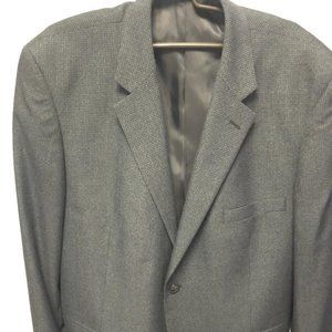 macy's navy blue blazer 48R